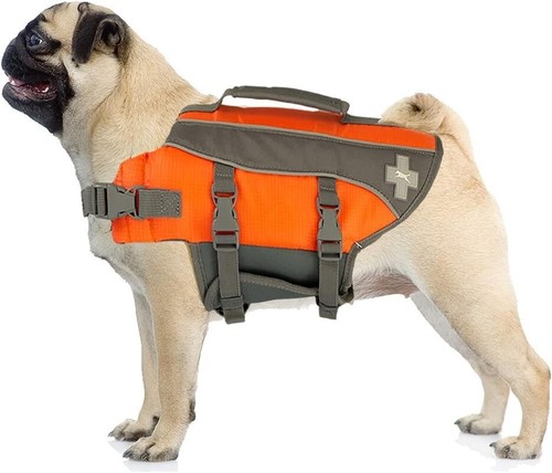 Top Paw Dog Life Jacket, Reflective Adjustable Flotation Device XL
