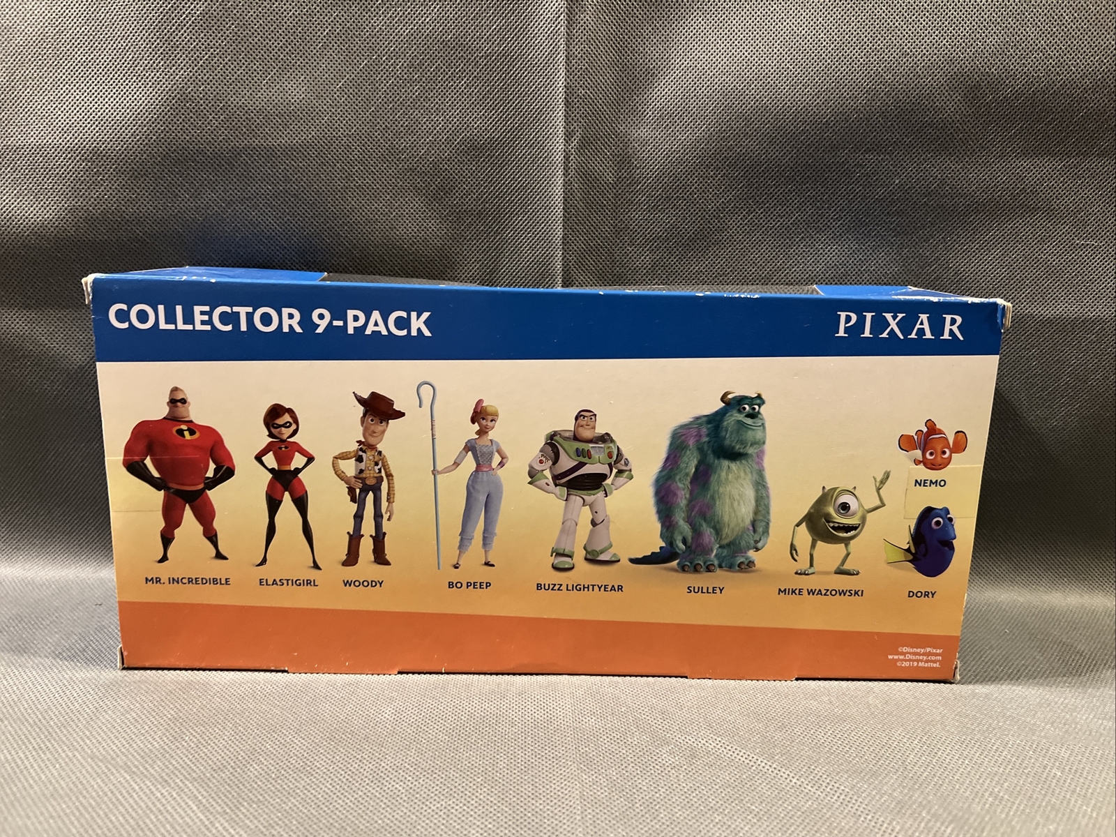 Disney Pixar collector's 9-pack figure set Woody Buzz Sulley Nemo NEW(GS) Mattel