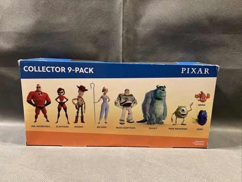 Disney Pixar collector's 9-pack figure set Woody Buzz Sulley Nemo NEW(GS) Mattel - Picture 6 of 6