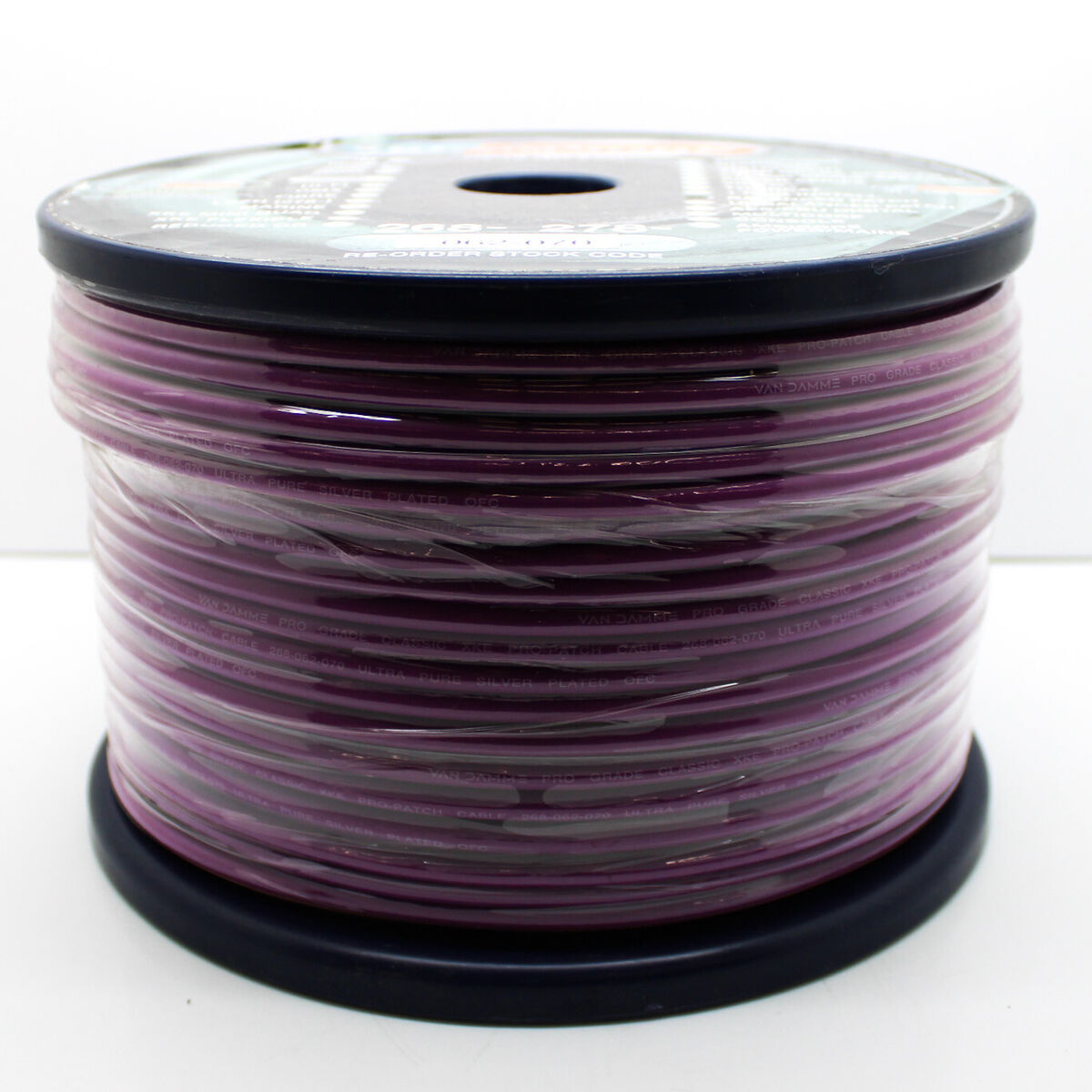 Van Damme 100m Purple Screened 2-Core Balanced Patch Cable 268062070100 | eBay Van Damme 100m Purple Screened 2-Core Balanced Patch Cable 268062070100 | eBay