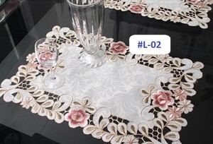 Set Of 4 Embroidered Floral Table Mat Mats Runner Cloth Various