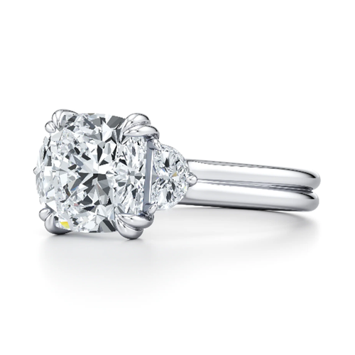 950 Platinum Engagement Ring Cushion 1.40 Carat IGI GIA Lab Created Diamond - Picture 2 of 10
