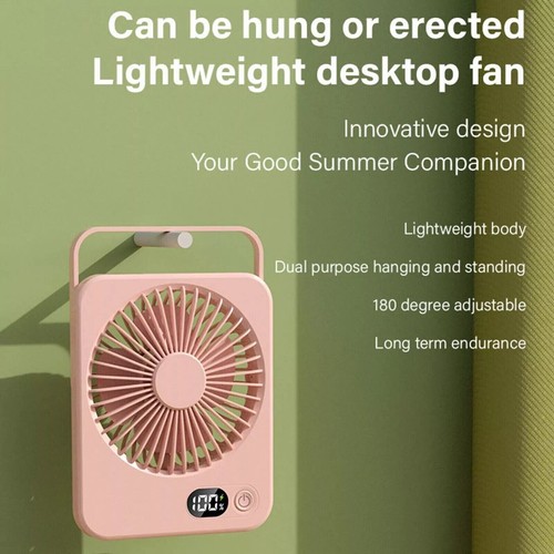 Portable Small Mini FAN Rechargeable Desk Fan Quiet 5 Speed Table Cooling Fan UK - Picture 19 of 28
