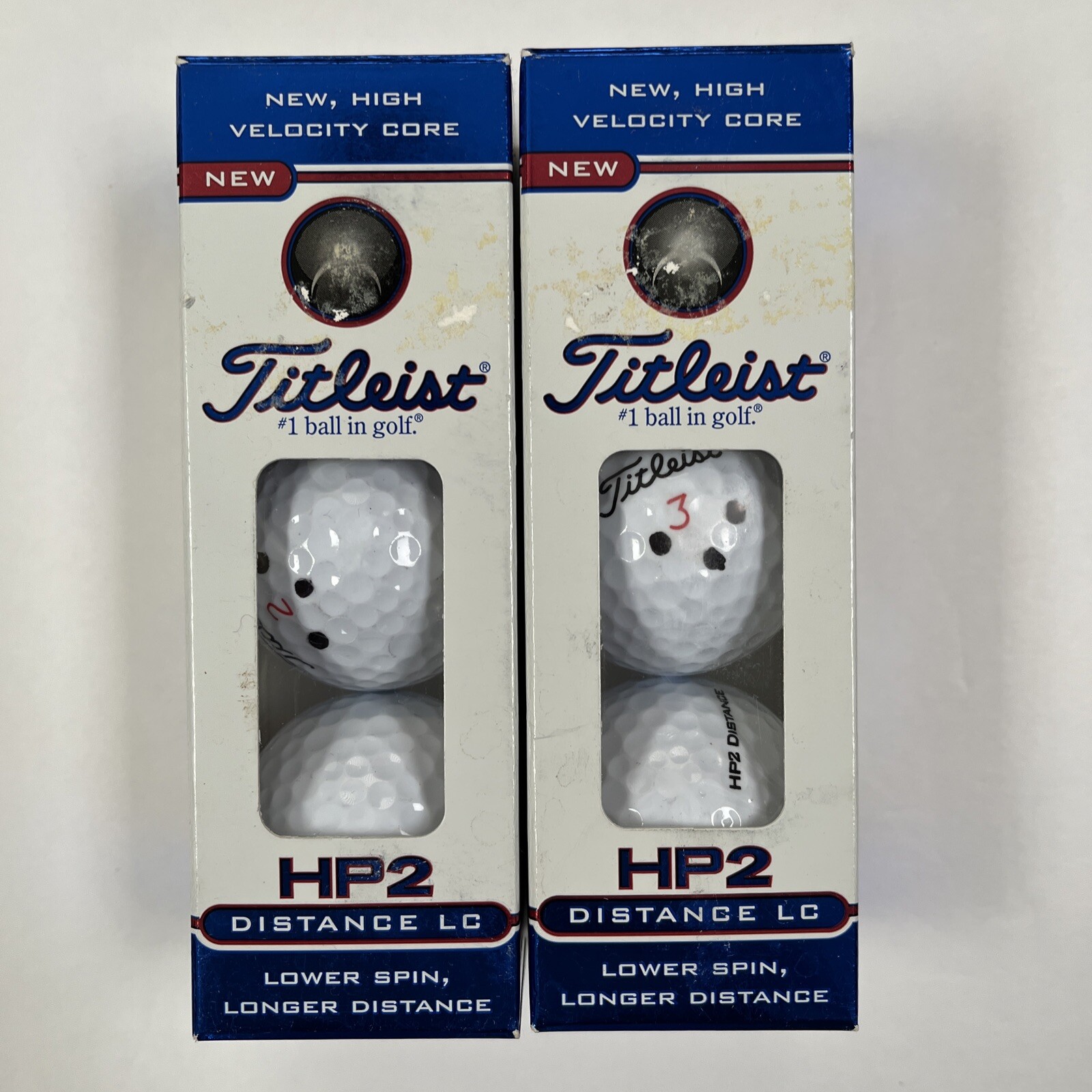 Titleist Golf Balls HP2 Distance LC Lower Spin Long Distance 3pc sleeve