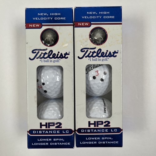 Titleist Golf Balls HP2 Distance LC Lower Spin Long Distance 3pc sleeve Lot Of 2 - Picture 1 of 6