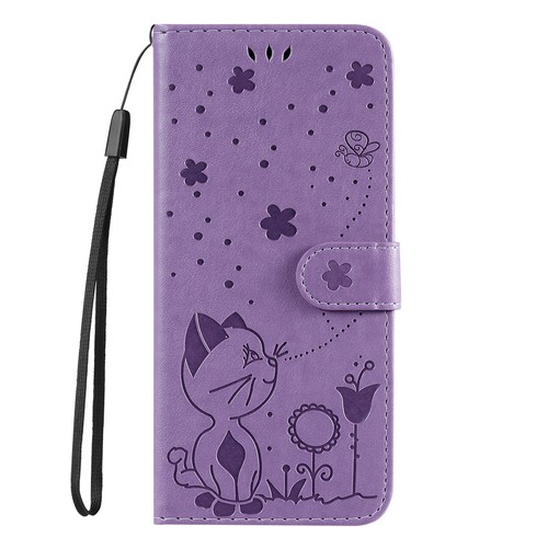 Katze Prägung PU Leder Wallet Case Handyhülle für Samsung S23 A54 5G A34 A24 A14 - Picture 18 of 18
