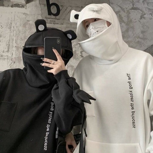 Froschkuss Oversize Hoodie | Unisex süß Tier Kostüm Pullover Pulli #333 - Bild 3 von 4