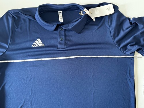 Herren Aididas Poloshirt Gr. XL dunkelblau Kragen Logo NEU mit Etikett - Bild 13 von 14