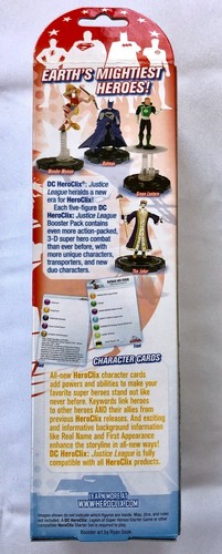 DC HEROCLIX JUSTICE LEAGUE BOOSTER PACK (WizKids, 2007) Aquaman/Green Arrow Box - Foto 4 di 6