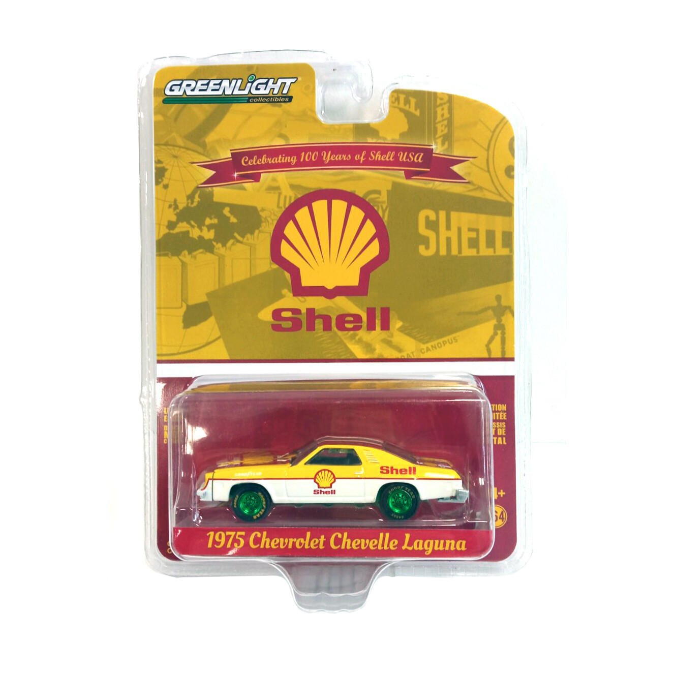 GREENLIGHT GREEN MACHINE 28100-B 1:64 1975 Chevrolet Chevelle Laguna - Shell Oil