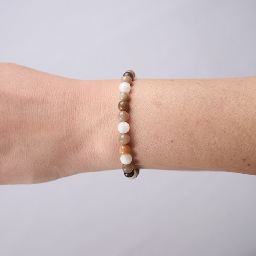 Edelstein Armband - 6mm Kugel-Armband Naturstein - Perlenarmband - viele Farben - Bild 91 von 97