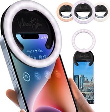 Phone Ring Light Clip On Rotatable Selfie Ring Light for Phone Tablet Laptop