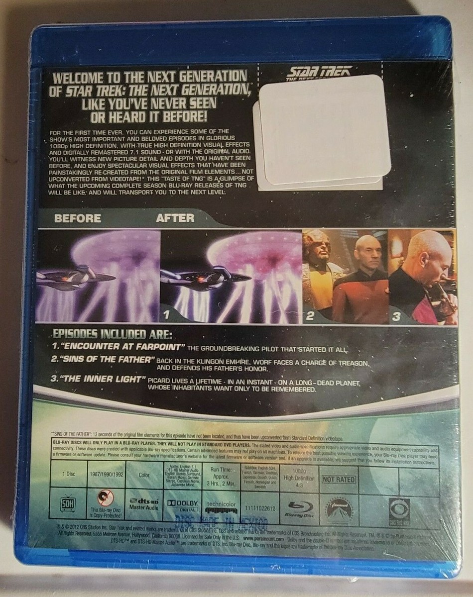 Star Trek the Next Generation: The Next Level (Blu-ray,2012