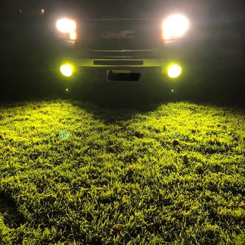 Alla Lighting 3200lm 3000K 27-LED H11 Fog Light Driving Bulbs Lamp Golden Yellow - Picture 2 of 10