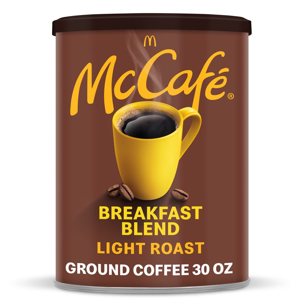 Mccafe Breakfast Blend Ground Coffee, Medium Roast, 30 Oz Canister
