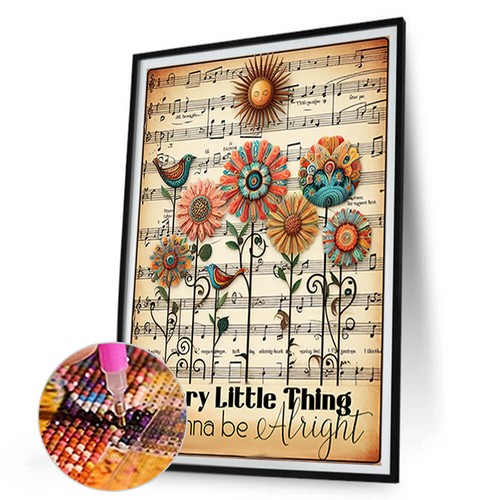 5D DIY Full Round Drill Diamond Painting Every Little Thing Kit Decor 30x45cm - Picture 2 of 10