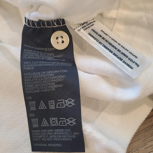 NWT Tommy Hilfiger Men's XL Short Sleeve Polo Shirt USA Flag Embroidered Logo - Picture 11 of 14
