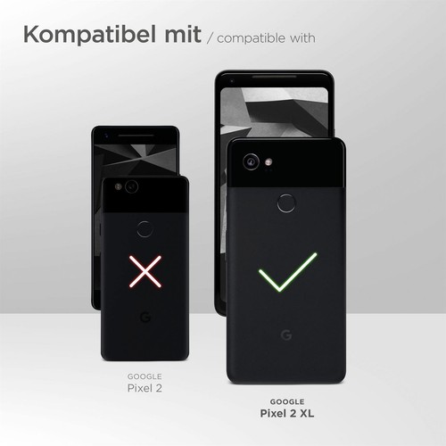 Housse de téléphone portable pour Google Pixel 2 XL étui à rabat avec compartiment étui à 360 ° housse à rabat - Photo 2 sur 9