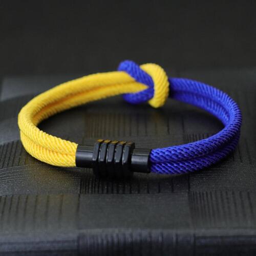 Seilarmband Mode Männer Frauen quadratisch Knoten Armbänder Outdoor Magnetarmbänder Neu - Bild 3 von 22