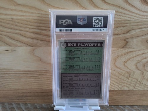 1976 Topps #461  NL & AL Champs PSA 9 - Picture 2 of 2