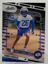 2024 PANINI ABSOLUTE KAMREN KINCHENS BLACK ROOKIE FOOTBALL CARD RAMS NFL 175