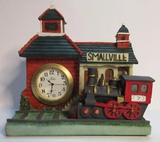 Nikko Smallville Christmas Clock Train Station