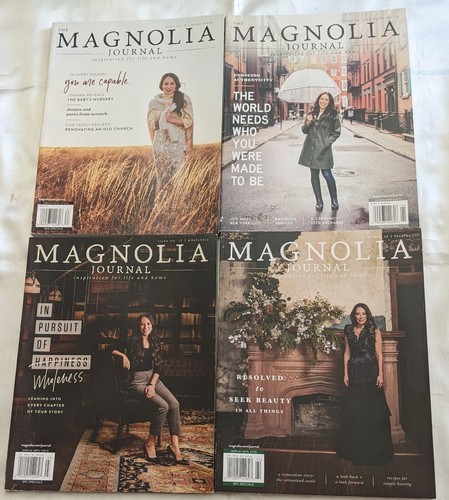 Lot Of 4 MAGNOLIA JOURNAL Magazine Joanna Gaines Issues # 8, 10, 12, 13 2018-19 - Picture 1 of 2