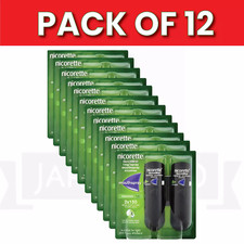 Nicorette QuickMist Duo 13.2ml Fresh Mint Pack of 12 Stop Smoking Nicotine Spray