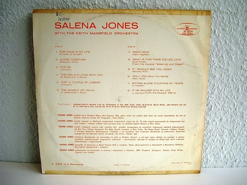 Salena Jones - Same with the Keith Mansfield Orchestra | Muza 1971 | VG/VG | LP - Picture 5 of 7