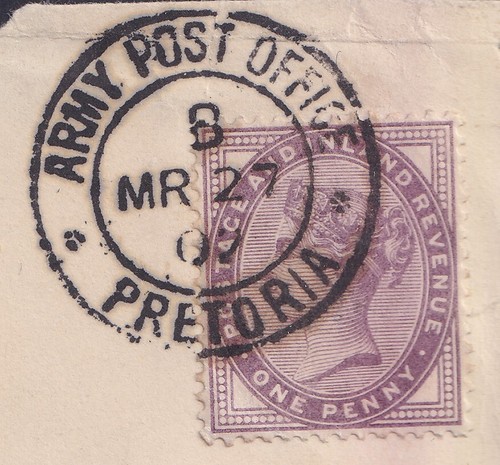 M 74284) ARMY POST OFFICE PRETORIA 1902 Carta a Durban Natal - Imagen 1 de 3