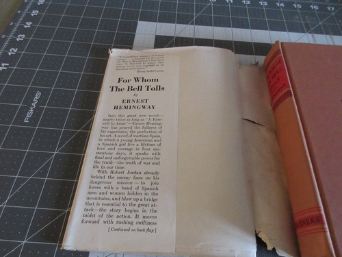For Whom the Bell Tolls by Ernest Hemingway, 1945 HCDJ Scribner's - Picture 3 of 8