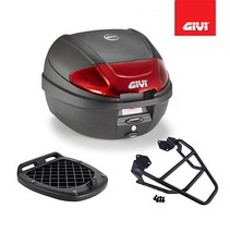 GIVI Set Bauletto Schwarz 30LT E300N2B + Platte Piaggio Medley / S 125 150 -get