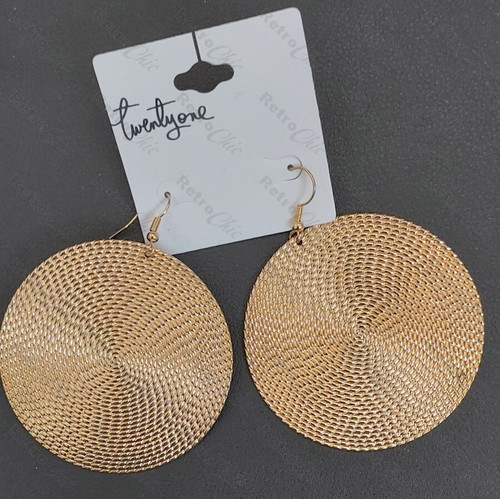 GRANDE LAMPADARIO METALLO ORNATO ZINGARO ORECCHINI ORO/ARGENTO filigrana boho RETRO CHIC - Foto 47 di 138