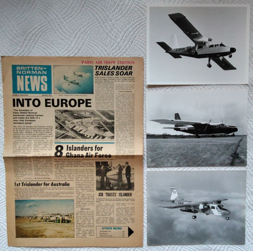 BRITTEN-NORMAN NEWS PARIS AIR SHOW 1973 EDITION~NORMAN ISLANDER~NORMAN DEFENDER - Picture 5 of 8
