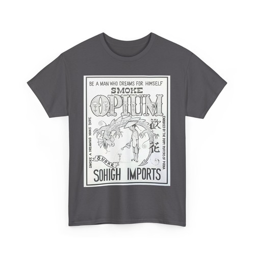 “SoHigh Imports” Vintage Opium Ad T-Shirt: "Be a Man Who Dreams for Himself" - Picture 40 of 85