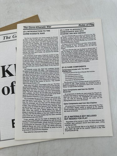 Starfire The Gorm-Khanate War 1986 Task Force Games #1033 Unpunched - Picture 6 of 8