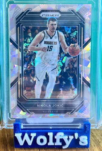 2022-23 Panini Prizm Nikola Jokic Prizms Cracked Ice #39 Denver Nuggets