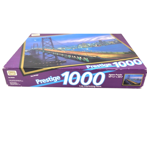 Vintage Prestige ROSEART 1992 1000 Piece Jigsaw Puzzle Bay Bridge Brand NEW RARE - Picture 2 of 6