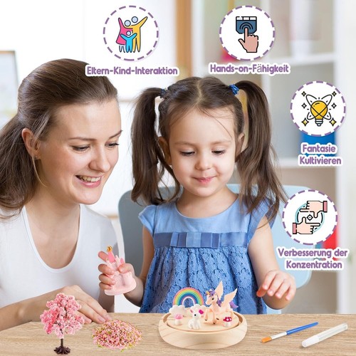 Einhorn Geschenke für Mädchen, Kinder DIY Nachtlicht Kinder Geschenk Mädchen - Bild 4 von 11