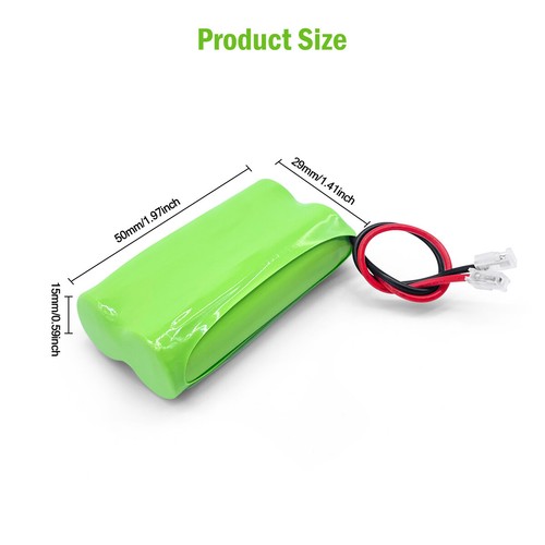 2.4V 600mAh-2000mAh Ni-MH AA Batería Recargable Teléfono Móvil Inalámbrico - Imagen 13 de 38