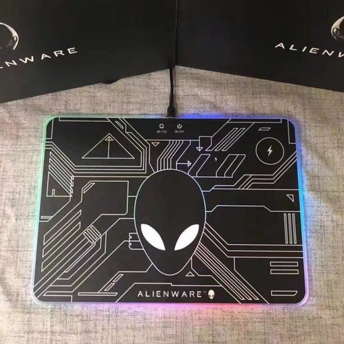 ALIENWARE 11 Color LED RGB Mouse Pad Wireless Phone Charging Computer Desk HOT - Picture 3 of 4