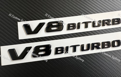Custom Made Gloss Black C63S Badges Package For Mercedes C63s 2019-2023 models - Picture 6 of 7