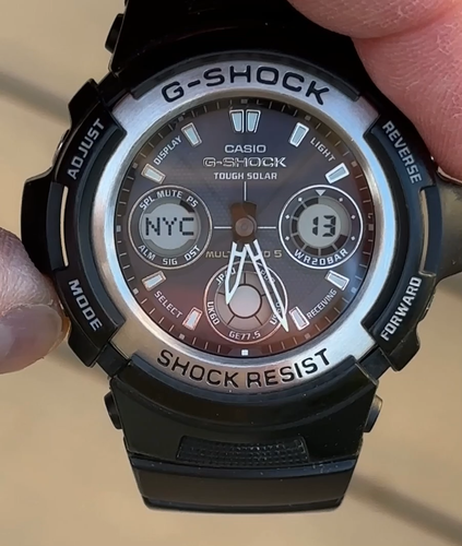 Reloj Hombre G-Shock AWG100-1A Funciona Bien Usado - Vídeo 1 de 1