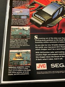AH-3 ThunderStrike on SEGA CD - Vintage Gaming Print Ad / Poster / Wall Art MINT