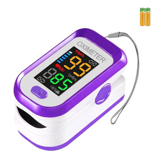 Fingertip Pulse Oximeter Large LED Display Blood Oxygen Monitoring Sports - Picture 3 of 11