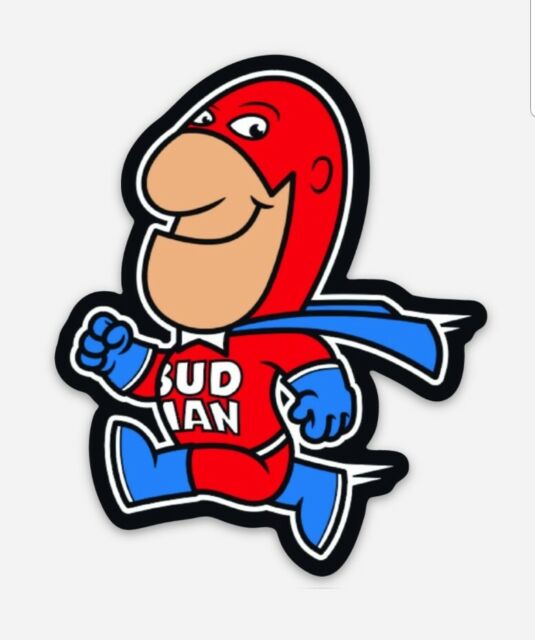 MAGNET Budweiser Budman Die Cut Vinyl Magnet Bud Light Beer Bud Man MAGNET Budweiser Budman Die Cut Vinyl Magnet Bud Light Beer Bud Man