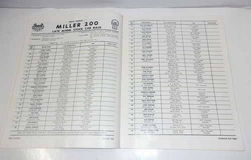 1958 - 1959 250 Mile Late Model National Championship Stock Car Race Program - Picture 4 of 6