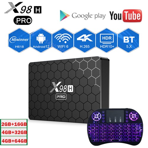 Taiko belly Erase Charlotte Bronte New Android 12 TV Box X98H Pro 4K HDR Allwinner H618 16G/32G/64GB WIFI 6 BT5.0+ | eBay Taiko belly Erase Charlotte Bronte New Android 12 TV Box X98H Pro 4K HDR Allwinner H618 16G/32G/64GB WIFI 6 BT5.0+ | eBay