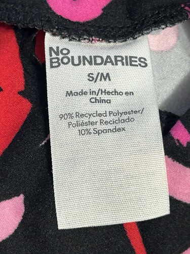 No Boundaries Women’s Sueded High Rise Heart Ankle Leggings NWT S/M - Picture 9 of 13