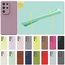 For Samsung Galaxy S25 Ultra S24 S23 S22 Liquid Silicone Rubber Shockproof Case